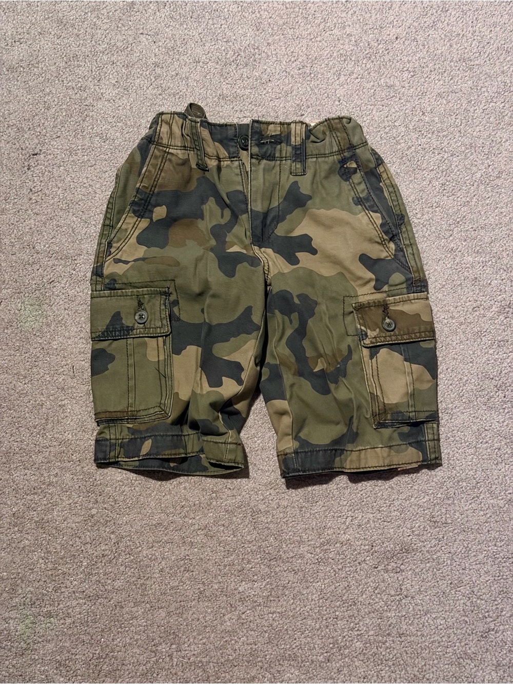 NWT Kids' Arizona Camo Cargo Shorts Adjustable Waist - size 8